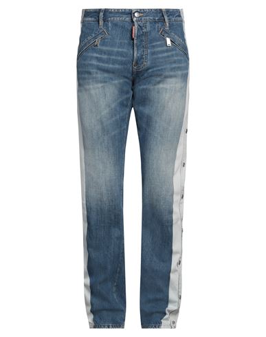 Dsquared2 Man Jeans Blue Size 38 Cotton In Blue