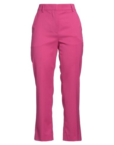 Moschino Jeans Woman Pants Fuchsia Size 8 Polyester, Wool, Elastane In Pink