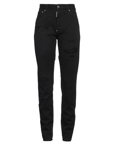 Shop Dsquared2 Woman Jeans Black Size 2 Cotton