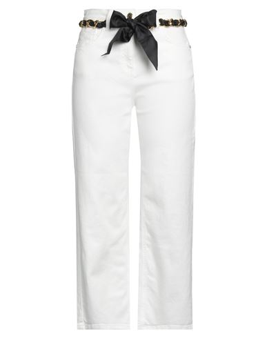 Elisabetta Franchi Woman Jeans White Size 31 Cotton, Elastane In White