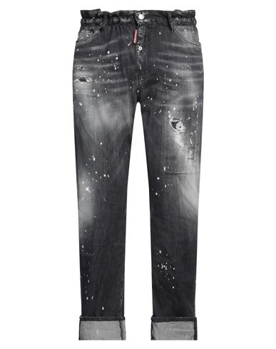 Dsquared2 Man Jeans Black Size 38 Cotton, Elastomultiester, Elastane In Black