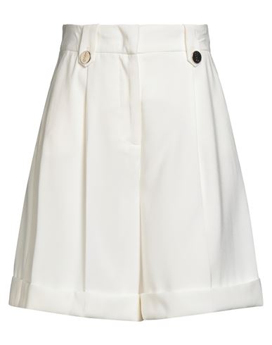 Liu •jo Woman Shorts & Bermuda Shorts Ivory Size 2 Viscose, Polyester In White