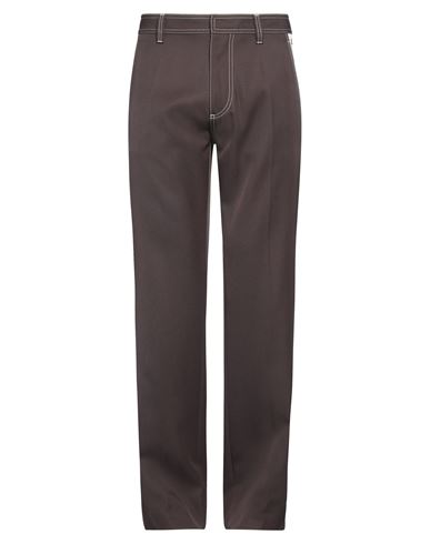 DSQUARED2 DSQUARED2 MAN PANTS DARK BROWN SIZE 36 POLYESTER, VIRGIN WOOL 