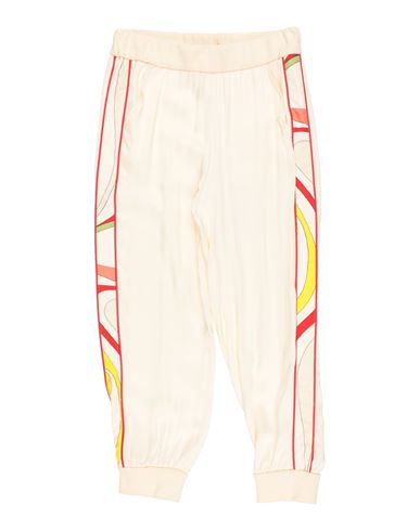 Pucci Toddler Girl Pants Ivory Size 6 Viscose, Cotton, Polyamide In White