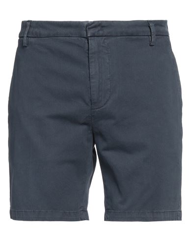 Dondup Man Shorts & Bermuda Shorts Navy Size 31 Cotton, Elastane In Navy