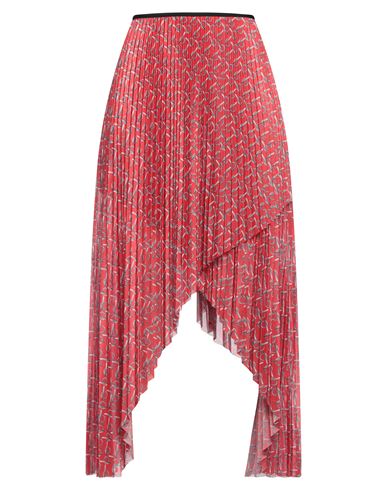 Burberry Prorsum Woman Maxi Skirt Red Size 8 Polyester