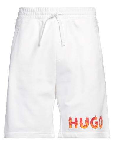 Hugo Boss Hugo Man Shorts & Bermuda Shorts White Size Xl Cotton In White