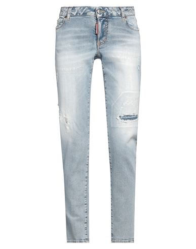 Shop Dsquared2 Woman Jeans Blue Size 2 Cotton, Elastane