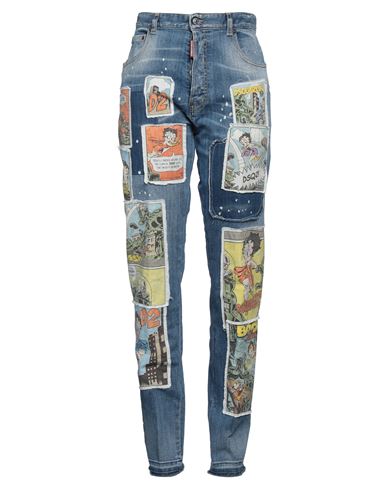 Dsquared2 Woman Jeans Blue Size 4 Cotton, Elastane In Blue
