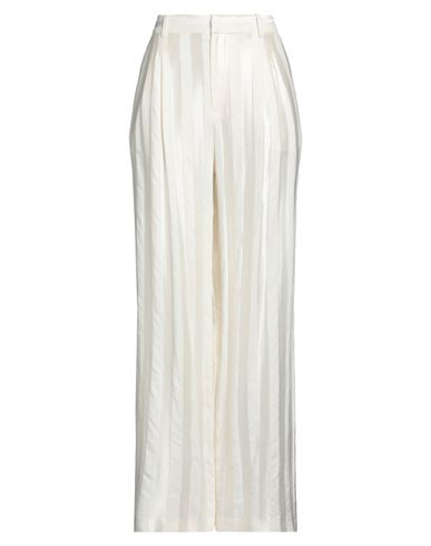 LOULOU STUDIO LOULOU STUDIO WOMAN PANTS CREAM SIZE XL VISCOSE, COTTON, VIRGIN WOOL 