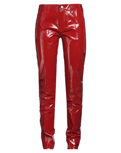 Shop Zadig & Voltaire Woman Pants Red Size 10 Lambskin