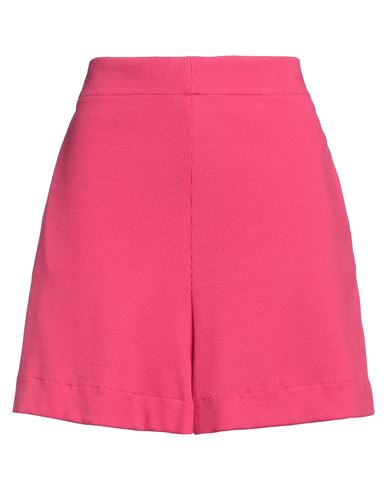 Au Petit Bonheur Woman Shorts & Bermuda Shorts Fuchsia Size 2 Cotton In Pink