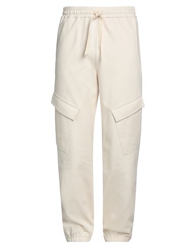 Jil Sander + Man Pants Cream Size 34 Cotton In White