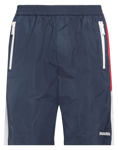 DSQUARED2 DSQUARED2 MAN SHORTS & BERMUDA SHORTS NAVY SIZE 36 POLYESTER 