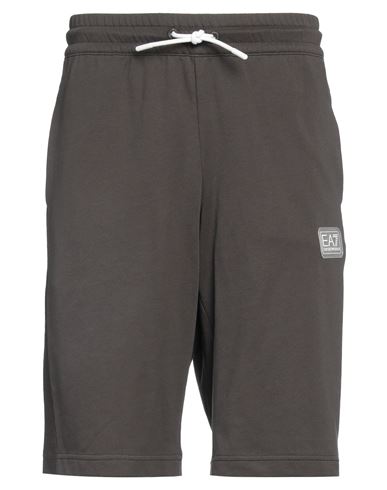 Ea7 Man Shorts & Bermuda Shorts Lead Size 3xl Cotton In Grey