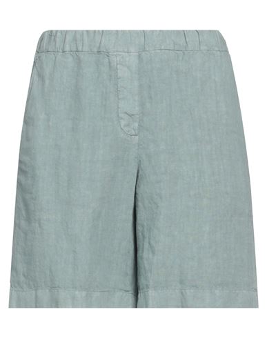 BOGLIOLI BOGLIOLI WOMAN SHORTS & BERMUDA SHORTS SAGE GREEN SIZE 4 LINEN 
