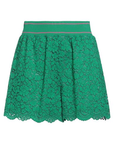 Boutique Moschino Woman Shorts & Bermuda Shorts Green Size 8 Cotton, Polyamide, Viscose, Elastane In Green