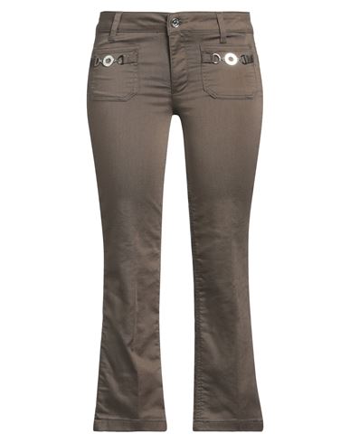 Liu •jo Woman Pants Chocolate Brown Size 32 Cotton, Polyester, Elastane In Brown