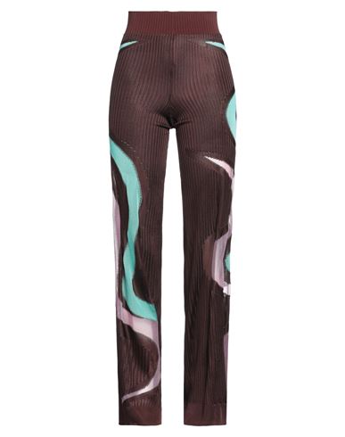Shop Nadia Wire Woman Pants Chocolate Brown Size 3 Viscose, Polyester, Lycra