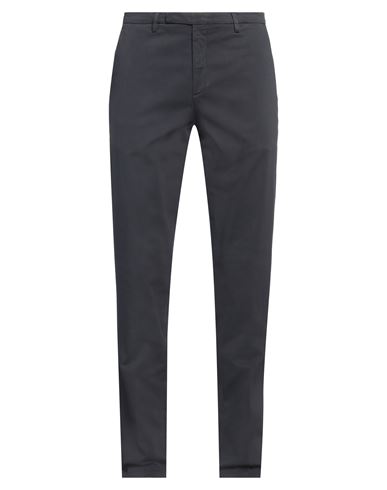 Boglioli Man Pants Midnight Blue Size 38 Cotton, Elastane In Blue
