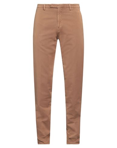Boglioli Man Pants Camel Size 38 Cotton, Polyamide In Beige