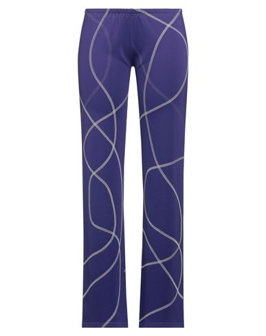 Kernemilk Woman Pants Purple Size 3 Polyester, Elastane
