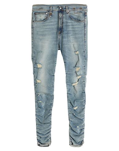 R13 Man Jeans Blue Size 32 Cotton, Elastane In Blue