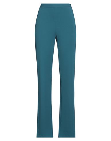 IMPERIAL IMPERIAL WOMAN PANTS DEEP TEAL SIZE L POLYESTER, ELASTANE 
