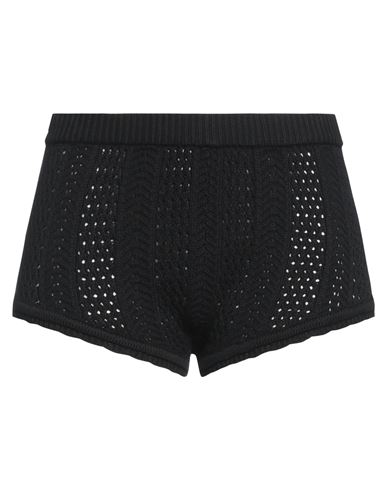 Shop Vicolo Woman Shorts & Bermuda Shorts Black Size Onesize Cotton