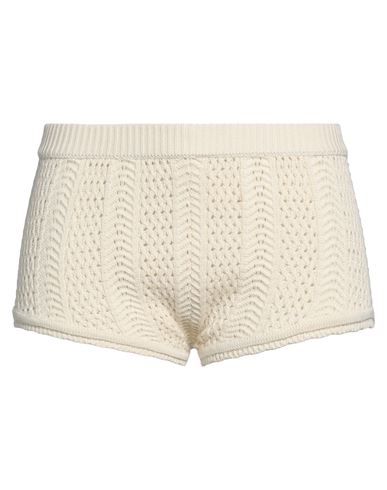 Shop Vicolo Woman Shorts & Bermuda Shorts Ivory Size Onesize Cotton In White