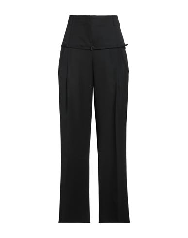 Jacquemus Woman Pants Black Size 2 Virgin Wool In Black