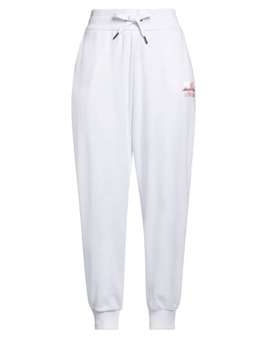 Armani Exchange Woman Pants White Size L Cotton, Polyester, Elastomultiester, Elastane In White
