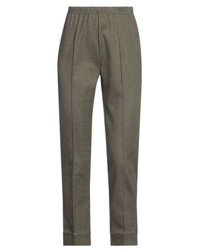 Corinna Caon Woman Pants Military Green Size Xs Cotton, Elastane In Green