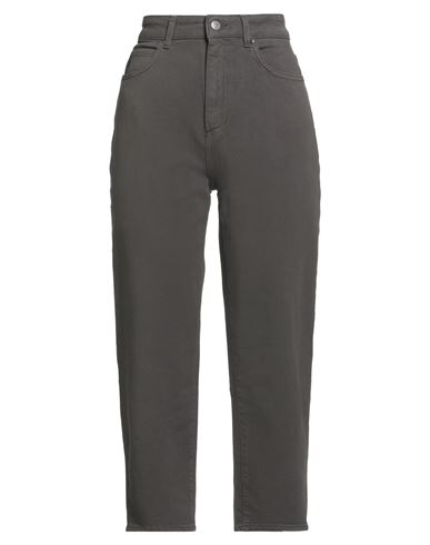 Cigala's Woman Pants Dark Brown Size 31 Lyocell, Cotton, Elastane