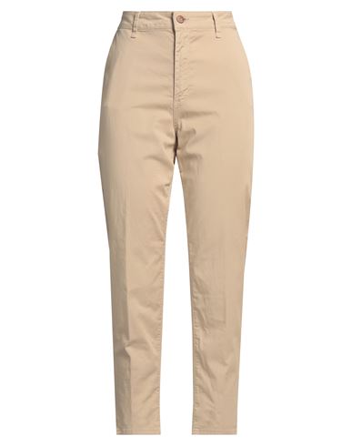 Cigala's Woman Pants Beige Size 32 Cotton, Elastane In Beige