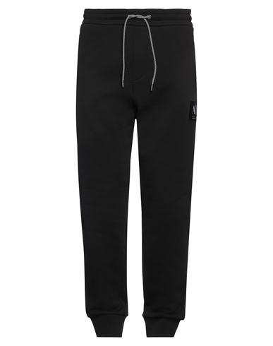 Armani Exchange Man Pants Black Size L Cotton In Black