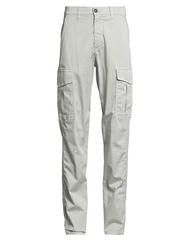 Eleventy Man Pants Light Grey Size 34 Cotton, Elastane In White