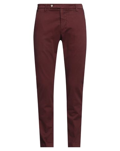 ENTRE AMIS ENTRE AMIS MAN PANTS BURGUNDY SIZE 35 COTTON, ELASTANE 