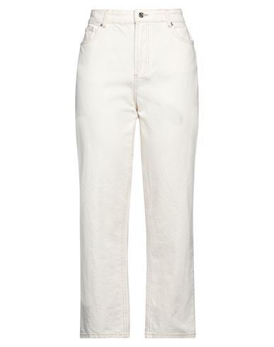 Liu •jo Woman Jeans Ivory Size 26 Cotton