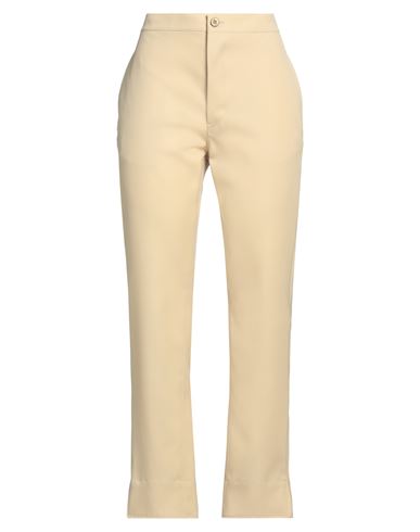 Jil Sander Woman Pants Sand Size 10 Wool In Beige