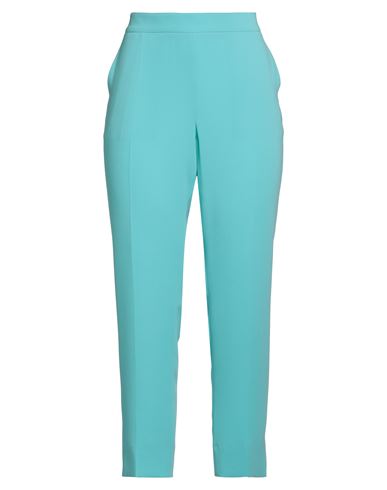 MAISON COMMON MAISON COMMON WOMAN PANTS TURQUOISE SIZE 10 TRIACETATE, POLYESTER 