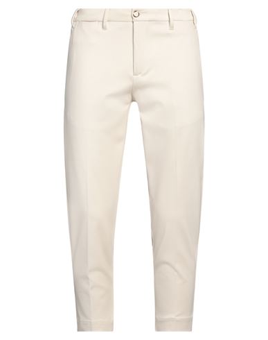 Eredi Del Duca Man Pants Beige Size 40 Viscose, Polyester, Elastane In Off White