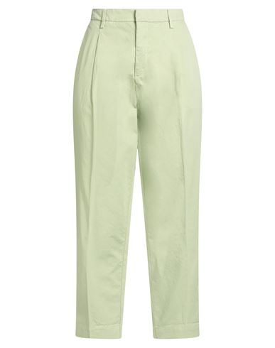 Roy Rogers Roÿ Roger's Woman Pants Light Green Size 32 Cotton, Linen, Elastane In Green