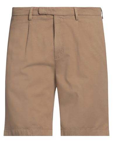 Boglioli Man Shorts & Bermuda Shorts Camel Size 38 Cotton, Linen In Beige