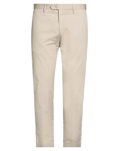 Eredi Del Duca Man Pants Beige Size 38 Cotton, Elastane In Neutral