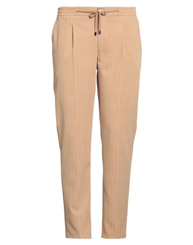 BARBATI BARBATI MAN PANTS CAMEL SIZE 38 POLYESTER, VISCOSE, ELASTANE 