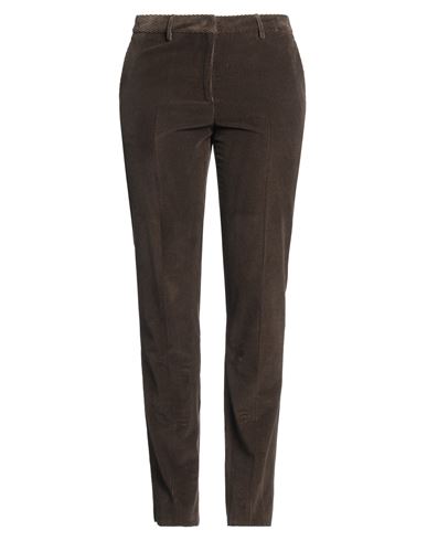 Shop Boglioli Woman Pants Khaki Size 10 Cotton In Beige