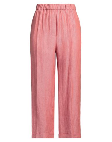 Peserico Woman Pants Red Size 14 Linen In Red