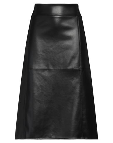 'S MAX MARA 'S MAX MARA WOMAN MIDI SKIRT BLACK SIZE L POLYESTER, POLYURETHANE RESIN 