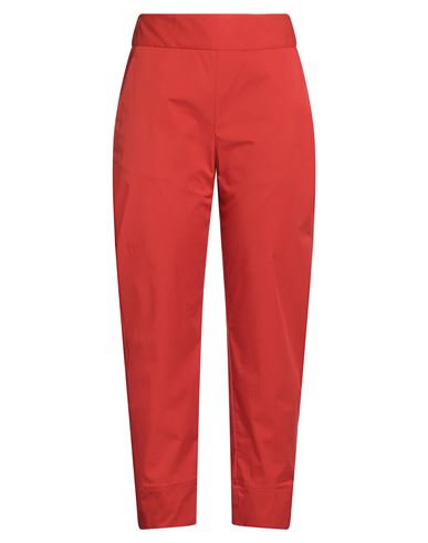 Alessia Santi Woman Pants Tomato Red Size 6 Cotton, Polyamide, Elastane In Red